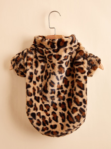Roupas de Luxo para Gatos e Cães XL, Confortáveis e Macias, com Estampa de Leopardo, Moletom Quente com Capuz - Product Image 5