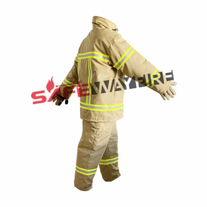 Огнестойкий Nomex Teijin хаки/темно-синий арамидный 3-слойный Пожарный Костюм пожарная куртка и брюки для пожарных - Product Image 3