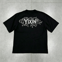 Camiseta de Algodón Personalizada con Pedrería para Hombre, Camiseta de Lujo Brillante con Pedrería y Diseño Impreso en DTG, Ropa Urbana