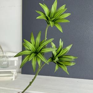 Jinxi 3-<b>Forked</b> Golden-Edged Lily Bamboo Artificial Plant 80cm Height Indoor Outdoor Wedding Decoration Foliage Greenery - Product Image 3