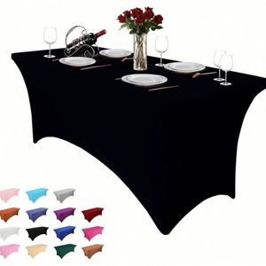 Nappe extensible personnalisée en spandex 6ft 8ft, housse de table imperméable pour salons professionnels, publicité de logo, cadeaux promotionnels - Product Image 1