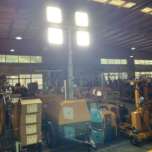 Mobile <b>Lighting</b> Tower 7m 9m Electric Hydraulic Lift LED Emergency <b>Light</b> Yellow AC Power Full Coverage - Product Image 2