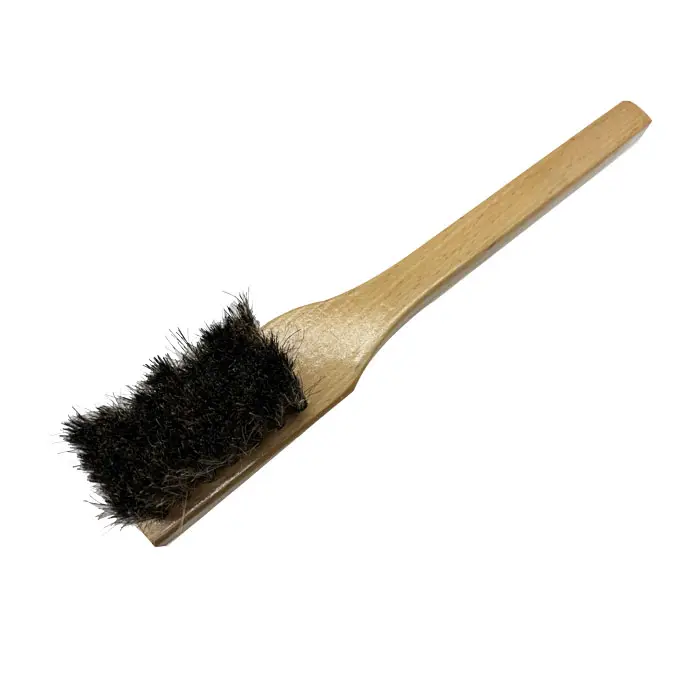 Natural horsehair home cleaning brush with wooden handle dust removal brush