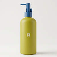 Flacon pompe rond en HDPE personnalisé de luxe 50-300ml pour cosmétiques, soins de la peau et des cheveux, emballage professionnel pour salon, marque privée