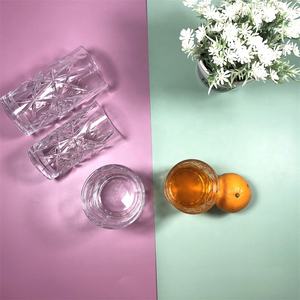 8Oz Khắc Hỗn Hợp Khuôn Thiết Kế Cổ Điển <span class=keywords><strong>Scotch</strong></span> Bourbon Nếm Thủy Tinh Hình Tròn Uống Thủy Tinh <span class=keywords><strong>Whisky</strong></span> <span class=keywords><strong>Cup</strong></span> - Product Image 3