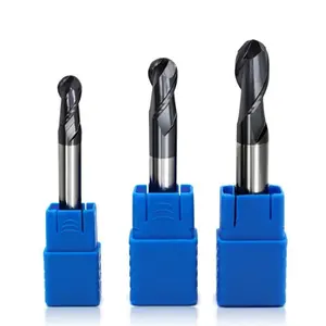 Oem cuộc sống lâu dài hiệu quả 2 Sáo thép không gỉ bóng đầu phay Cutter cho hàng không vũ trụ thiết bị y tế Carbide Cutter