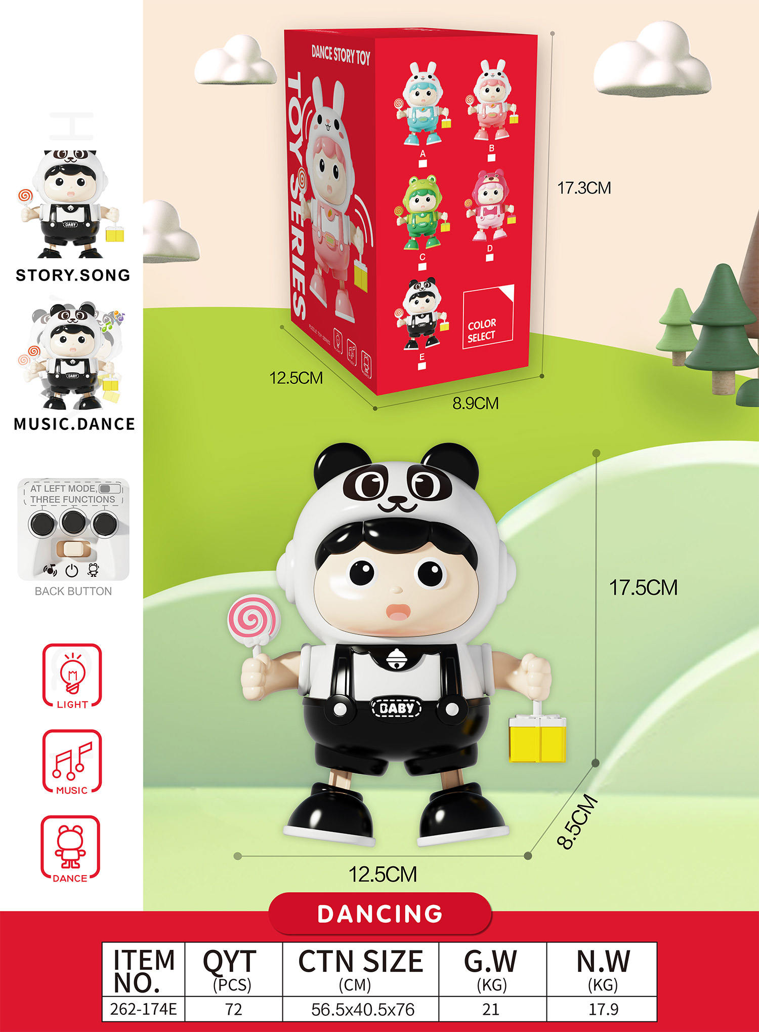 262-174E -Panda -Color Box