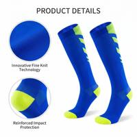 Chaussettes de compression en nylon et élasthanne personnalisées en gros pour la récupération musculaire et la performance des athlètes américains pour la course à pied, le basketball et l'entraînement