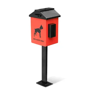 Vuilnisbak Voor Huisdieren Buitenshuis Met Opklapdeksel Voor Metalen Honden