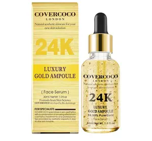 Suero de oro puro para el cuidado de la piel, esencia para el cuidado de la piel reafirmante, hidratante, de lujo, antiarrugas, Lifting, 24K, 99.99% oro puro