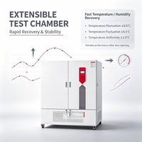 Chambre d'essai de stabilité ICH programmable 1000L avec température, humidité et lumière UV pour test d'âge des matériaux pharmaceutiques