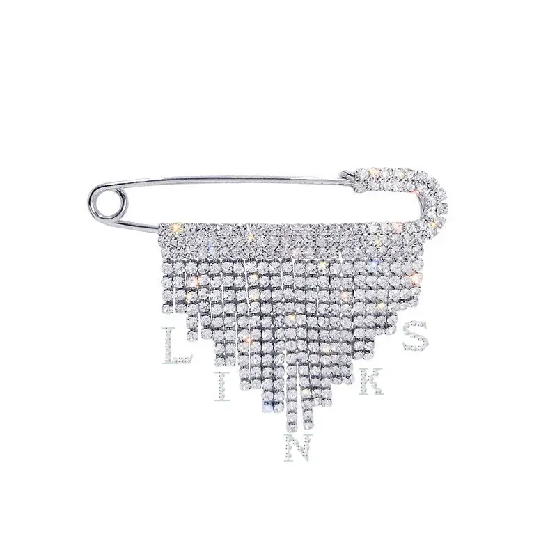 Custom Luxury Crystal Tassel Brooch Pin 1920 1922 1923 Sigma Gamma Rho Greek Sorority Links pin Jewelry
