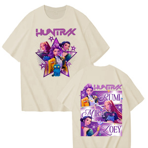 Nueva Camiseta Kpop Demon Hunters Personalizada al por Mayor para Hombre y Niños, Camiseta de Algodón Kpop Demon Hunters - Product Image 4