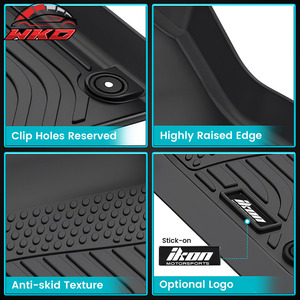 Fits <b>For</b> GMC Hummer EV Pickup 2022-2025 Floor Mats TPE All Weather <b>Carpets</b> Liner 3PCS 3D Molded Waterproof - Product Image 3