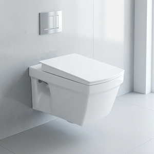 WC suspendu monobloc Vistaar à double chasse avec réservoir encastré, design moderne en céramique pour usage en salle de bain - Product Image 6