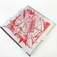 Boîtes d'emballage pour pizza en carton ondulé écologiques SP3124, impression de logo personnalisée pour les pizzerias, livraison de nourriture