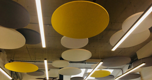 Panneau acoustique d'insonorisation moderne pour studio d'hôtel Panneau <span class=keywords><strong>de</strong></span> plafond en <span class=keywords><strong>laine</strong></span> <span class=keywords><strong>de</strong></span> verre avec panneau ignifuge en <span class=keywords><strong>bois</strong></span> <span class=keywords><strong>de</strong></span> style polyester - Product Image 5