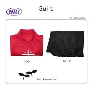 Nouvelle mise à jour : Costume de cosplay Fate <span class=keywords><strong>Stay</strong></span> <span class=keywords><strong>Night</strong></span> Tohsaka Rin, ensemble jupe rouge et noire, tenue de carnaval unisexe, robes de jeu de rôle - Product Image 5
