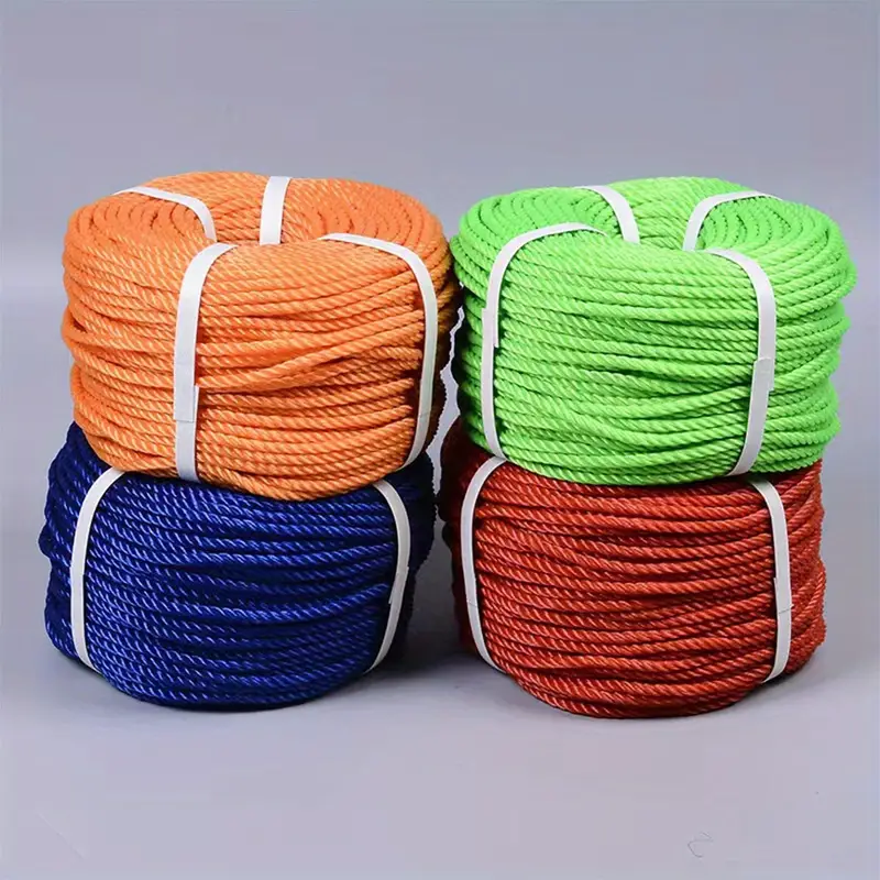 High Quality 3mm-30mm PE Rope 3-Strand Danline PP Twisted Packing Rope ...
