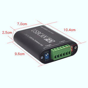 Adaptador de Bus CAN USBCANFD USBCAN, Analizador de Bus CAN, Registrador de Datos CAN, USB a CAN, USBCAN - Product Image 4