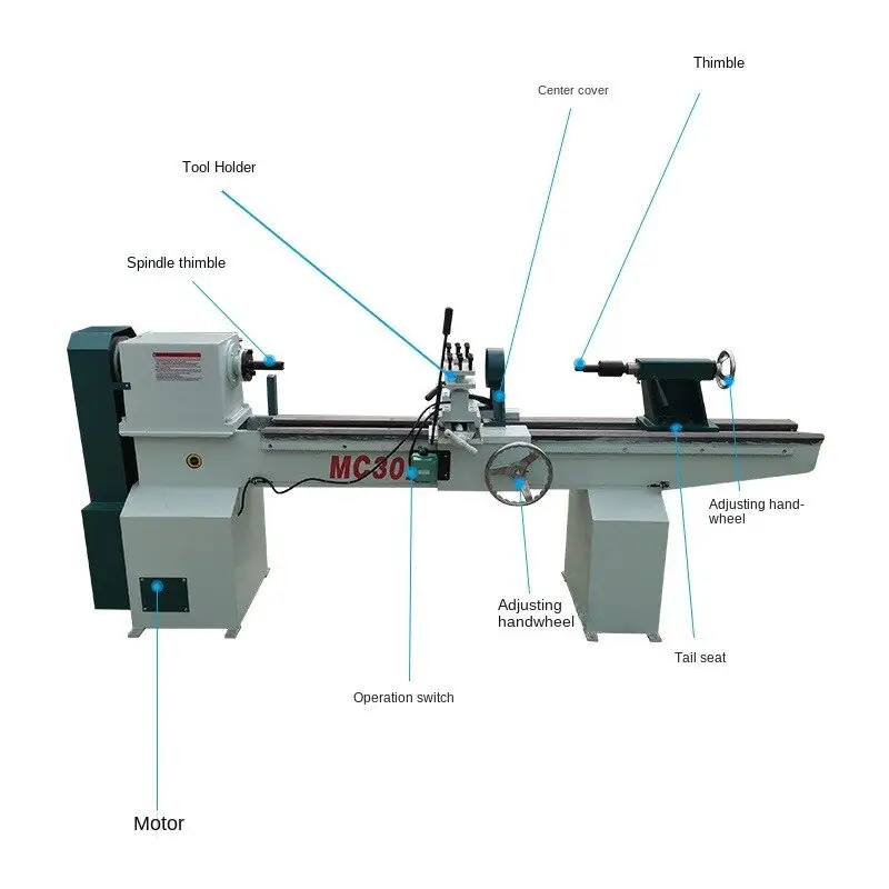 Leverancier Hoge Kwaliteit Kleine Profilering Hout Draaibank Handbeweging Hout Draaibank Machine