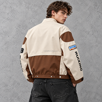 Fabricant de vestes universitaires en polyester, broderie personnalisée, transfert thermique, veste de baseball courte style Letterman