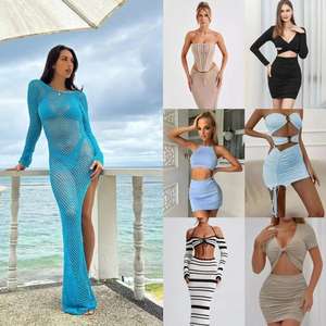 2025 nuevos vestidos sin mangas informales elegantes para mujer, vestido de noche para mujer, estilo mixto y combinado - Product Image 4