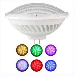 Popular replace old par 56 lamp wall mounted automatic rgb led pool bulb par56 underwater led light