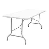 Vente en gros Table rectangulaire pliante en plastique HDPE PP Design moderne et durable pour mobilier d'extérieur