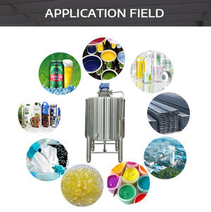 Réservoir de stockage de mélange de mélangeur chauffé en métal de soute verticale d'acier inoxydable - Product Image 2