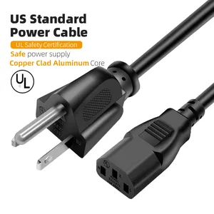 Usa plug AC Power Cord Cable Desktop Computer 3 Prong US power cable
