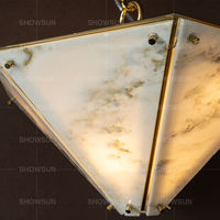 Nouveau Lustre de Luxe Unique en Pierre Naturelle, Suspension Moderne en Marbre pour Restaurant, Salle à Manger, Îlot de Cuisine, Chambre à Coucher