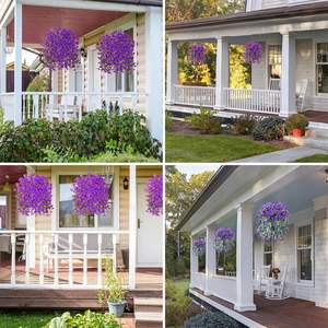 <span class=keywords><strong>Flores</strong></span> <span class=keywords><strong>de</strong></span> Seda Hechas a Mano, Simulación <span class=keywords><strong>de</strong></span> Eucalipto, Rosa y Gloria <span class=keywords><strong>de</strong></span> la Mañana, <span class=keywords><strong>Flores</strong></span> Artificiales Realistas para Colgar en la Pared, para Interiores y Exteriores - Product Image 6