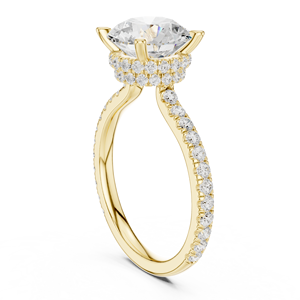 Bague en or avec diamant de laboratoire de luxe pour femmes, en or 10Kt, 14Kt, 18Kt, 22Kt, élégante, bijou de mariage, cadeau - Product Image 5