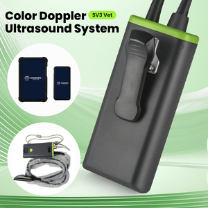 Meilleure sonde d'échographie vétérinaire transrectale réutilisable, noir et blanc, pour grands animaux, y compris bovins et équidés, AC - Product Image 6