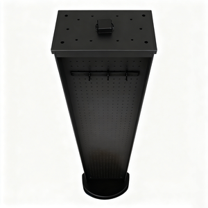 Retailer Shop Eco-Friendly 360 Degree <strong>Turntable</strong> Spinner Metal 3-Sided Peg Board <strong>Display</strong> Shelf Floor Rack <strong>Stand</strong> - Product Image 3