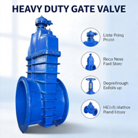 Vanne à opercule industrielle Lanfqiao Z45X à tige montante en fonte ductile, à engrenage conique, à faible température, 1/2 port GGG50, OS&Y