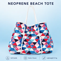 Sac de plage en néoprène écologique avec motif nœud, sacs de voyage respirants pour la plage et la natation
