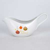 Vente en gros d'assiettes et de pots à lait en céramique pour condiments de Noël Cartoon Vaisselle de salière et poivrière personnalisée