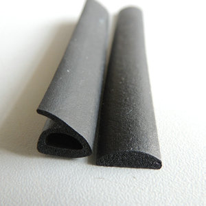 77575 D Type Semi Circular <b>Foamed</b> EPDM Rubber Sealing Strip For Cabinet Door Window Automotive <b>Electrical</b> Use - Product Image 1
