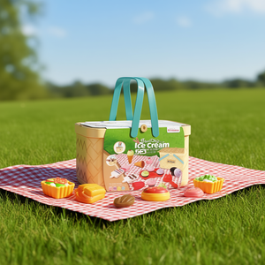 Ice Cream Play Set For Kids Plastic Toy With Accessories 5 To 7 Years Old Outdoor Use - Product Image 2