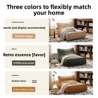 Offre Spéciale : Canapé Tatami en Tissu Compressé avec Éponge Déchiquetée, Grand Canapé Paresseux pour Salon, Extra Large, Simple