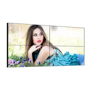 फैक्टरी मूल्य 3.5mm सुपर संकीर्ण bezel videowall 46 इंच 2x2 3x3 4k Fhd इंटरैक्टिव एलसीडी वीडियो दीवार था सहज एलसीडी टीवी दीवार