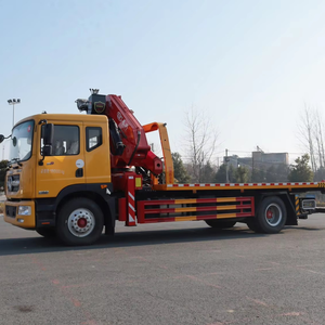 Camión de plataforma Dongfeng Dolica D9 18T de 8 toneladas con grúa y recuperación, Euro 6, para operaciones de desguace y elevación - Product Image 2