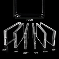 Étui de protection rigide en plastique transparent épais pour cartes de baseball, type Toploader One Touch, avec support magnétique pour cartes - Vente en gros