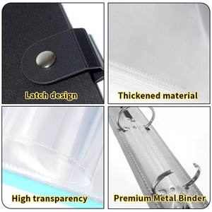 <span class=keywords><strong>Classeur</strong></span> de rangement pour puzzles en cuir PU Kaplo, grand album porte-documents avec pochettes transparentes pour jusqu'à 1000 pièces de puzzle, organiseur - Product Image 3