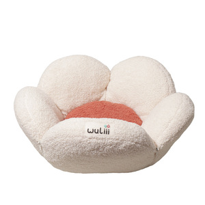 Coussin rond pour chat en fibre de polyester, utilisable en hiver, printemps et automne, lavable à la main, avec fermeture éclair, pour le sommeil du chat. - Product Image 5