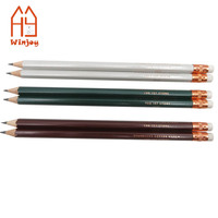 Ensemble de crayons hexagonaux en bois personnalisés avec gomme, boîte cadeau à thème avec logo, crayons en graphite HB pour cadeaux de papeterie
