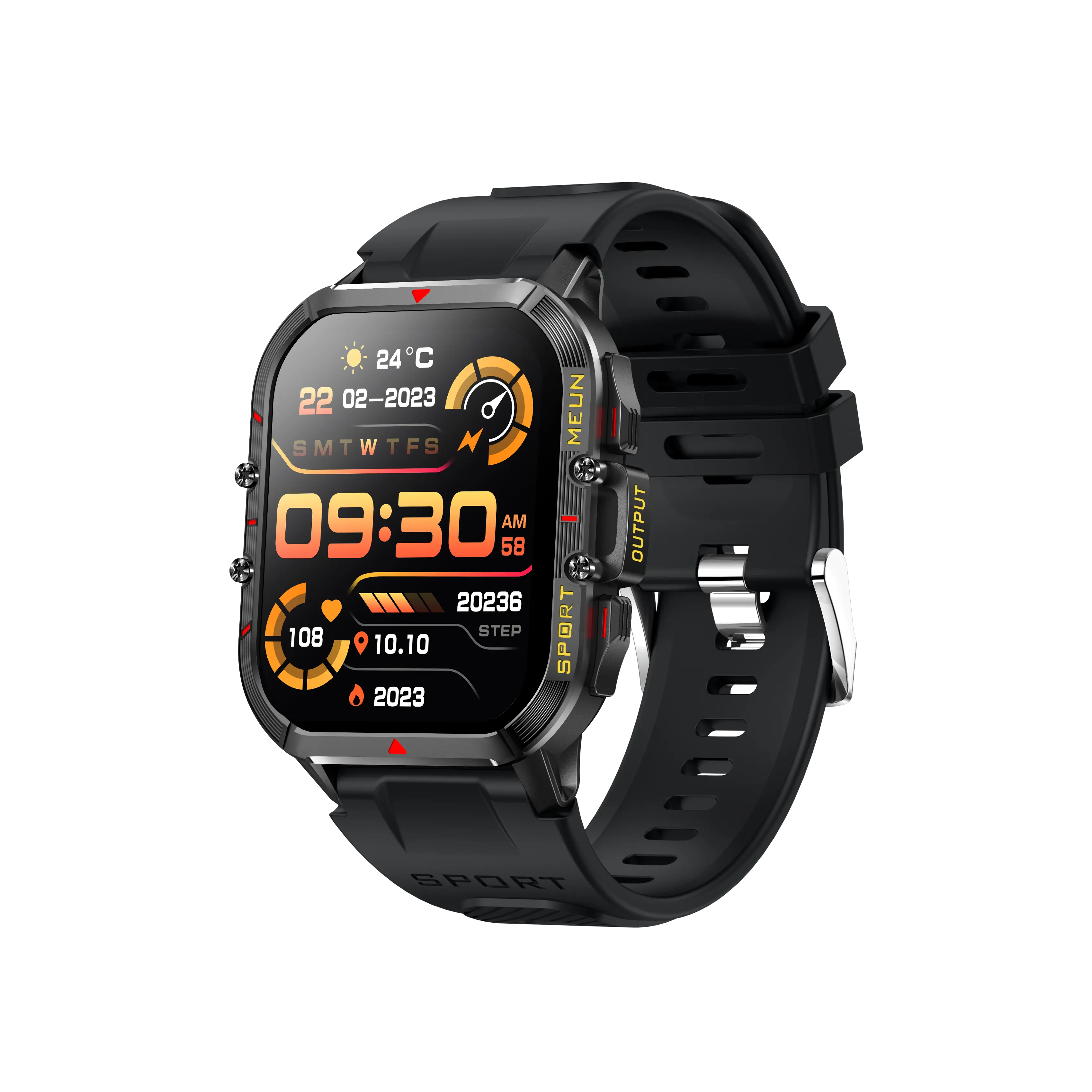 T21 Sport Fitness Monitoring Smart Watch Hartslag Bloedzuurstofbloeddrukbewaking Smart Watch