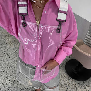 Grembiule personalizzato barbiere parrucchiere plastica TPU impermeabile parrucchiere grembiule salone di bellezza grembiule da barbiere - Product Image 5